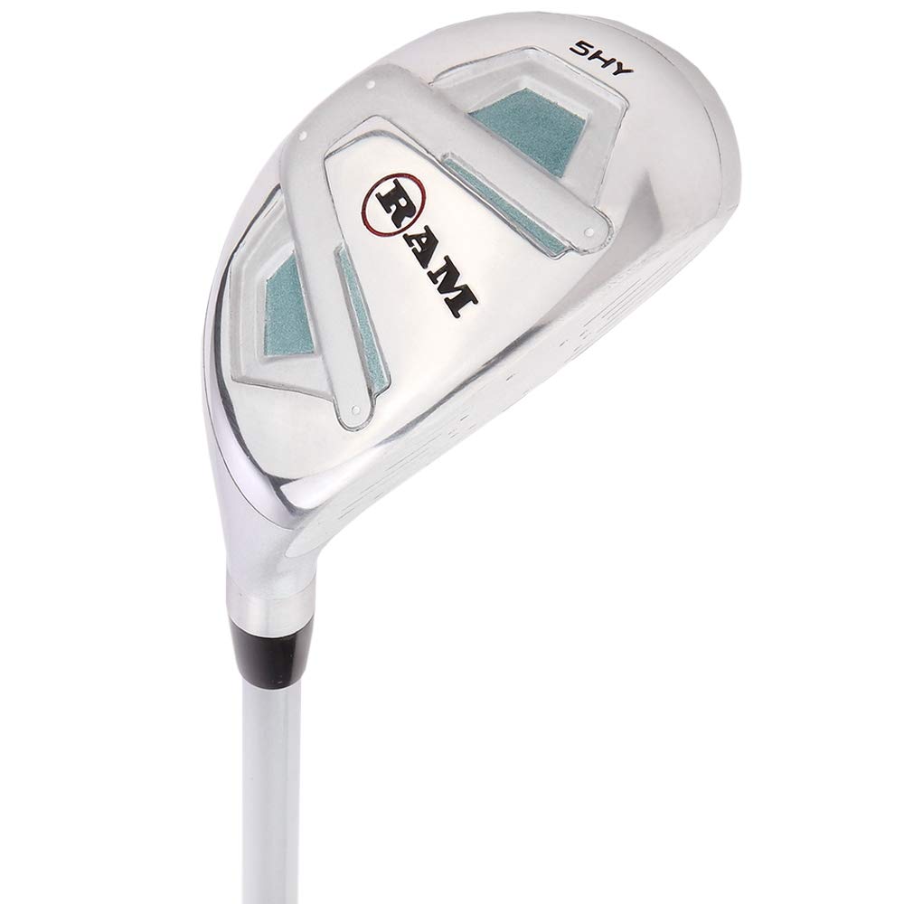 Ram Golf Accubar Ladies Right Hand Graphite Iron Set 6-7-8-9-PW with 24° & 27° Hybrids | Perfect for Beginner to Intermediate Female Golfers on the Course