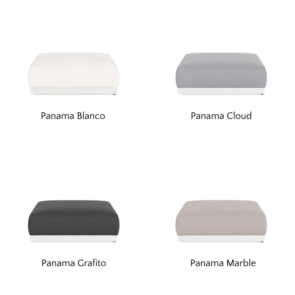 Amalfi Outdoor Ottoman - Waterproof & Weather-Resistant Patio Furniture with Storage - Perfect for Garden, Deck, Poolside, and Backyard Relaxation