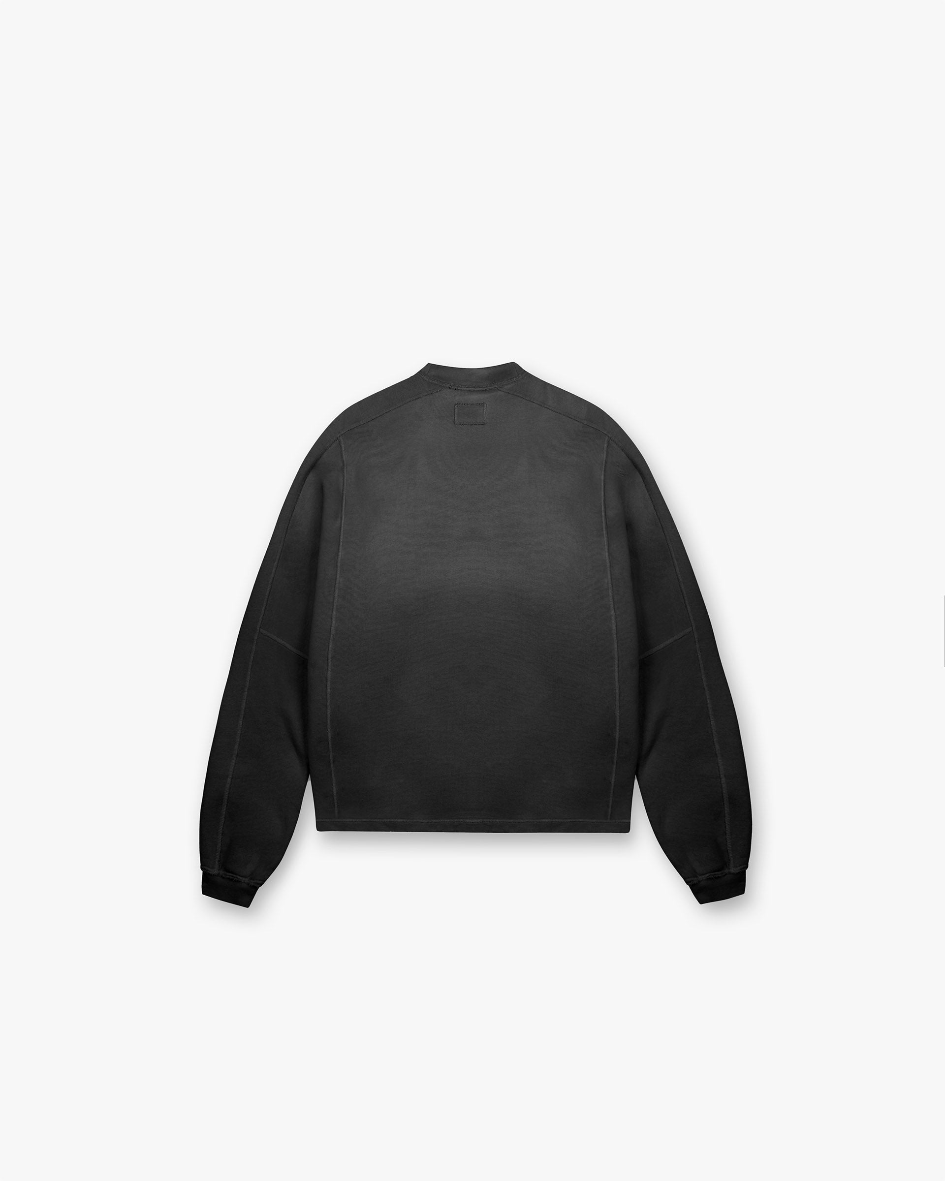 Stepped Hem Sweatshirt | Distressed Black Oversized Pullover | Casual Streetwear for Women | Perfect for Layering & Everyday Wear