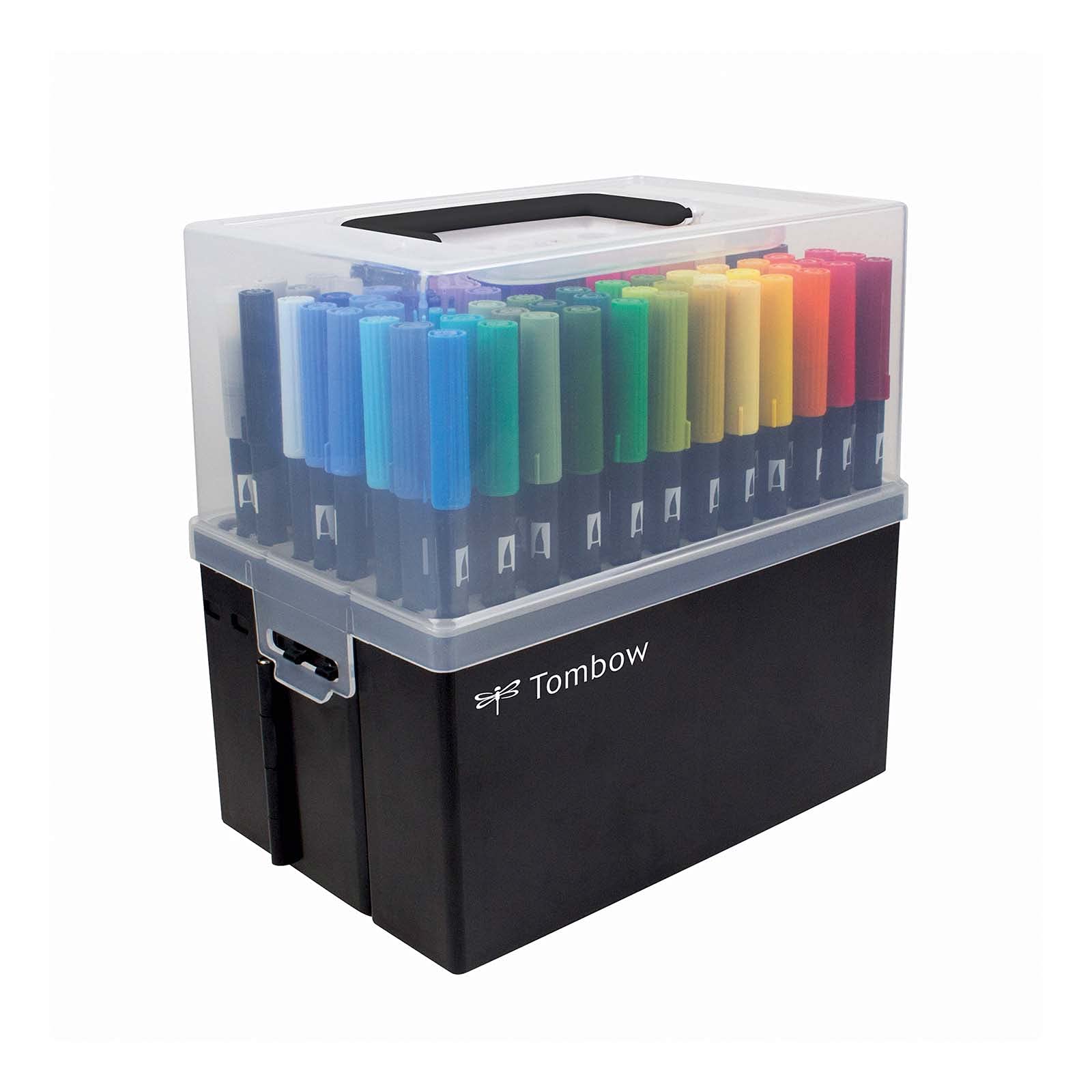 Tombow ABT-108C Dual Brush Pen Set with 107 Colors & Blender - Perfect for Calligraphy, Hand Lettering, Coloring & Art Projects