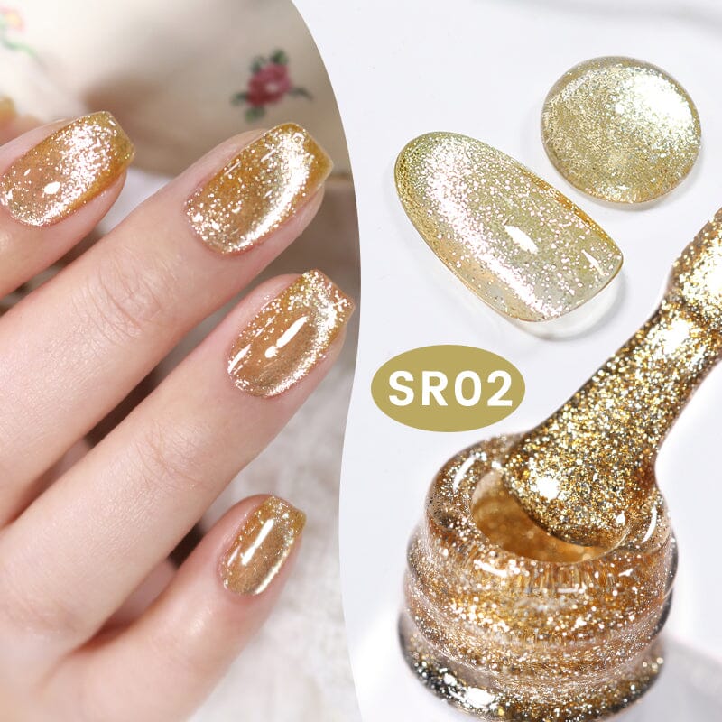 Shimmery Reflective Cat Magnetic Gel SR02 - 10ml Nail Polish for Glamorous Nails - Perfect for Parties, Weddings & Special Occasions