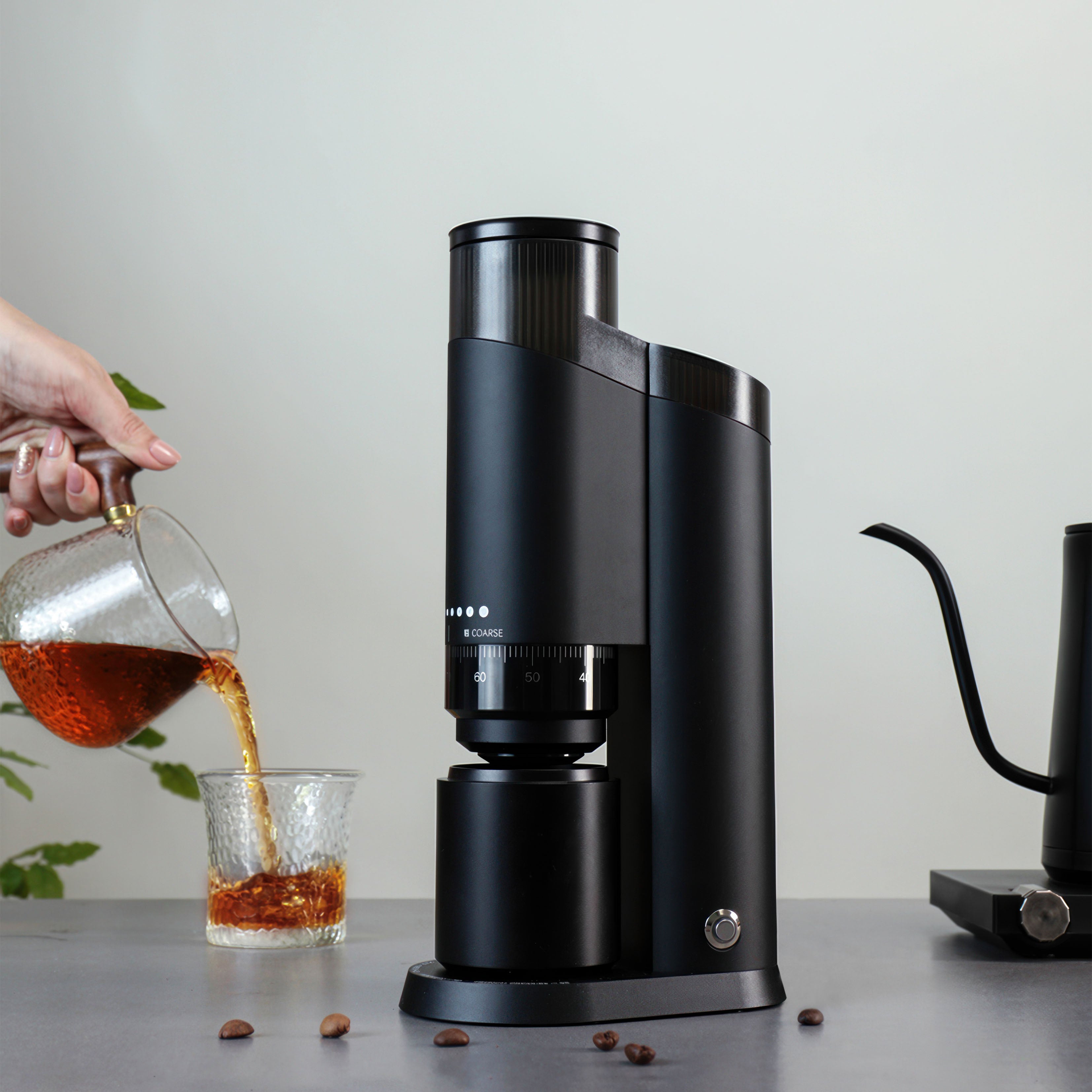 Premium Precision Coffee Grinder for Espresso & Pour Over - Electric Burr Grinder with Adjustable Settings for Home Baristas & Coffee Enthusiasts - Perfect for Morning Brews, Office Use & Gifts