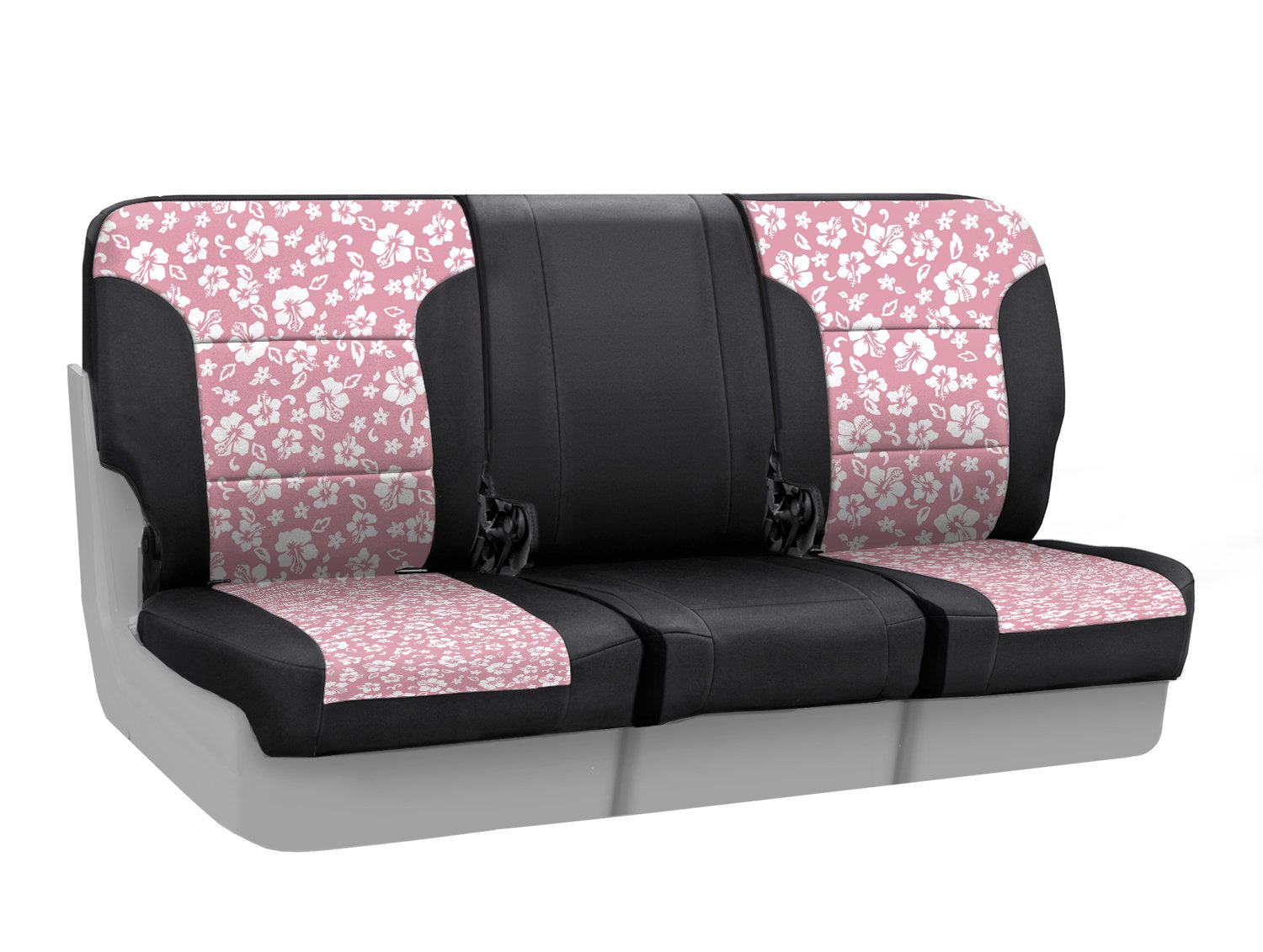 **Coverking Custom Fit Neoprene Seat Cover for Ram 1500 (2019-2023) - Hawaiian Pink & Black - Waterproof & Durable Protection for Trucks, Off-Roading & Daily Commute**