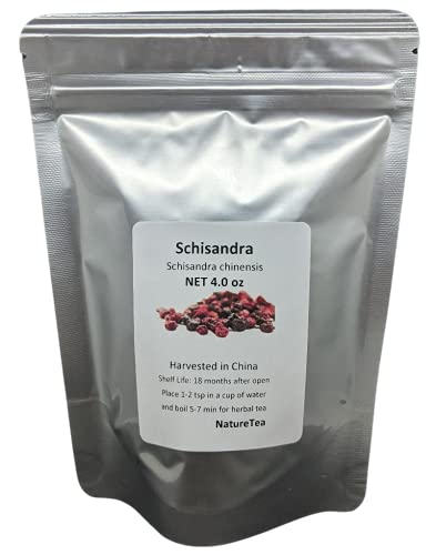 Premium Schisandra Chinensis Dried Berries - 100% Natural Organic Wu Wei Zi - Antioxidant Superfood (1 oz) - Perfect for Tea, Smoothies & Traditional Chinese Medicine