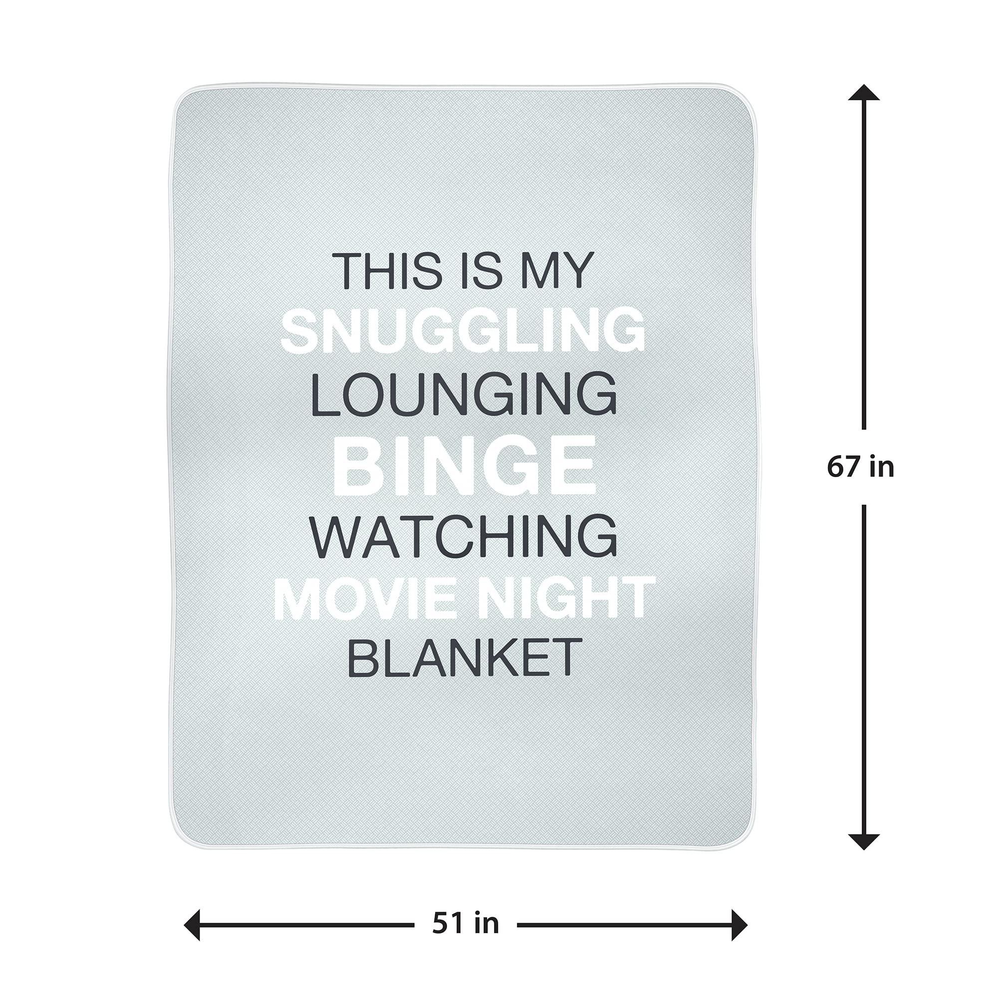 Lillian Rose Soft Fleece Blanket for Adults - Cozy & Warm Throw Blanket for Snuggling, Lounging, Couch, Bed - One Size Grey - Perfect for Home, Office, Travel & Gifts