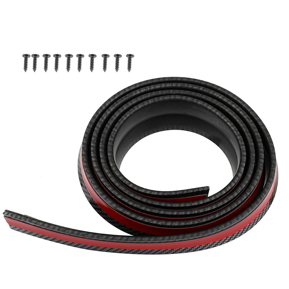 ECCPP Universal Front Bumper Lip Splitter - Black Car Spoiler for Most Vehicles | Aerodynamic Protection & Style Enhancement | Perfect for Street Racing & Custom Car Mods