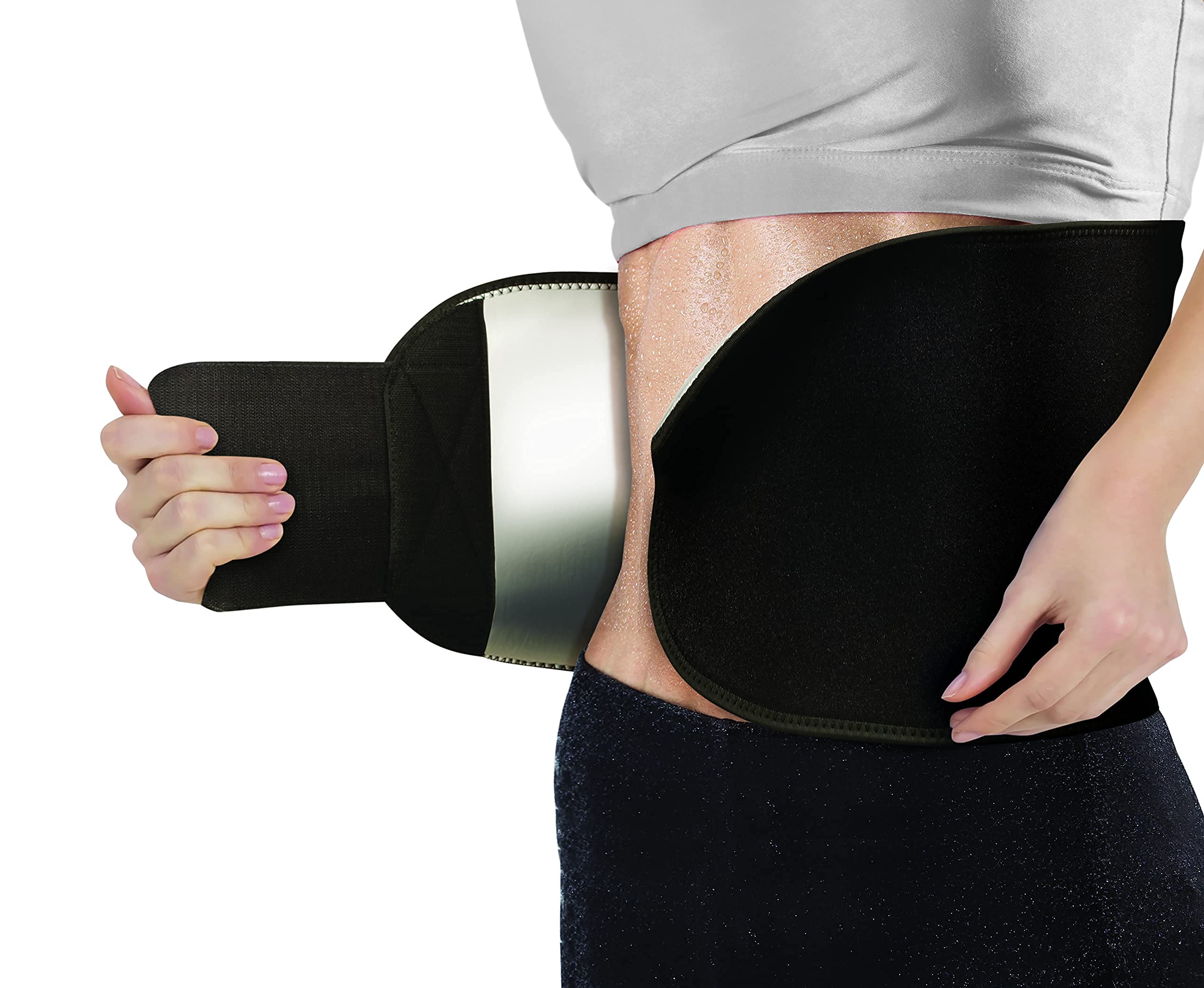 IdeaWorks Slim Away Heat - Weight Loss Waist Trainer Belt for Women & Men, Enhances Sweat Levels, Adjustable Neoprene Waist Trimmer - Perfect for Workout, Gym & Daily Wear