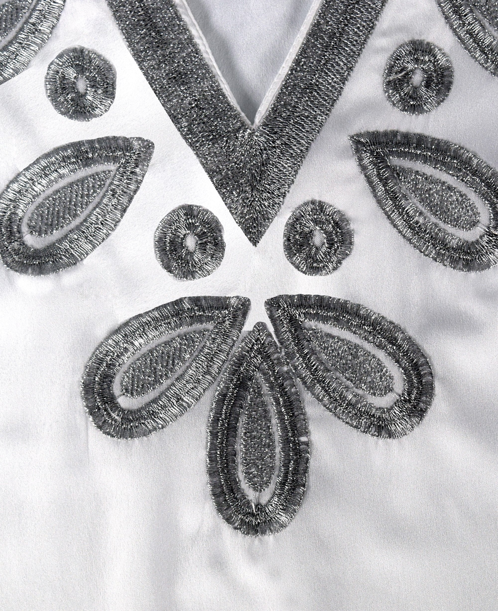 Boho Embroidered Beach Cover Up Tunic for Women - Summer Floral Swimwear & Swim Dress - Perfect for Poolside, Beach Vacations & Resort Wear