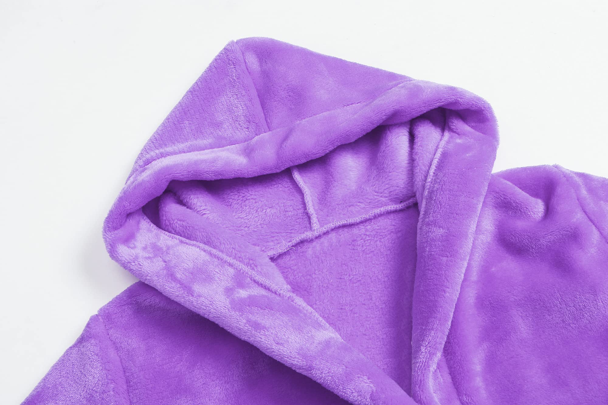 Girls Fleece Hooded Robes for Kids 2-12 Years | Soft Premium Fuzzy Bathrobe with Hood | Cozy Winter Wear, Birthday Gifts, Spa & Home Relaxation