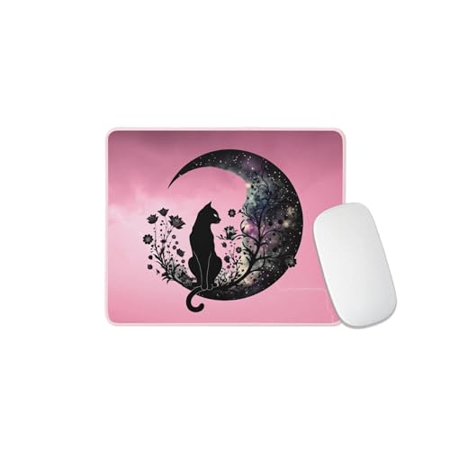Celestial Moon Cat Mouse Pad