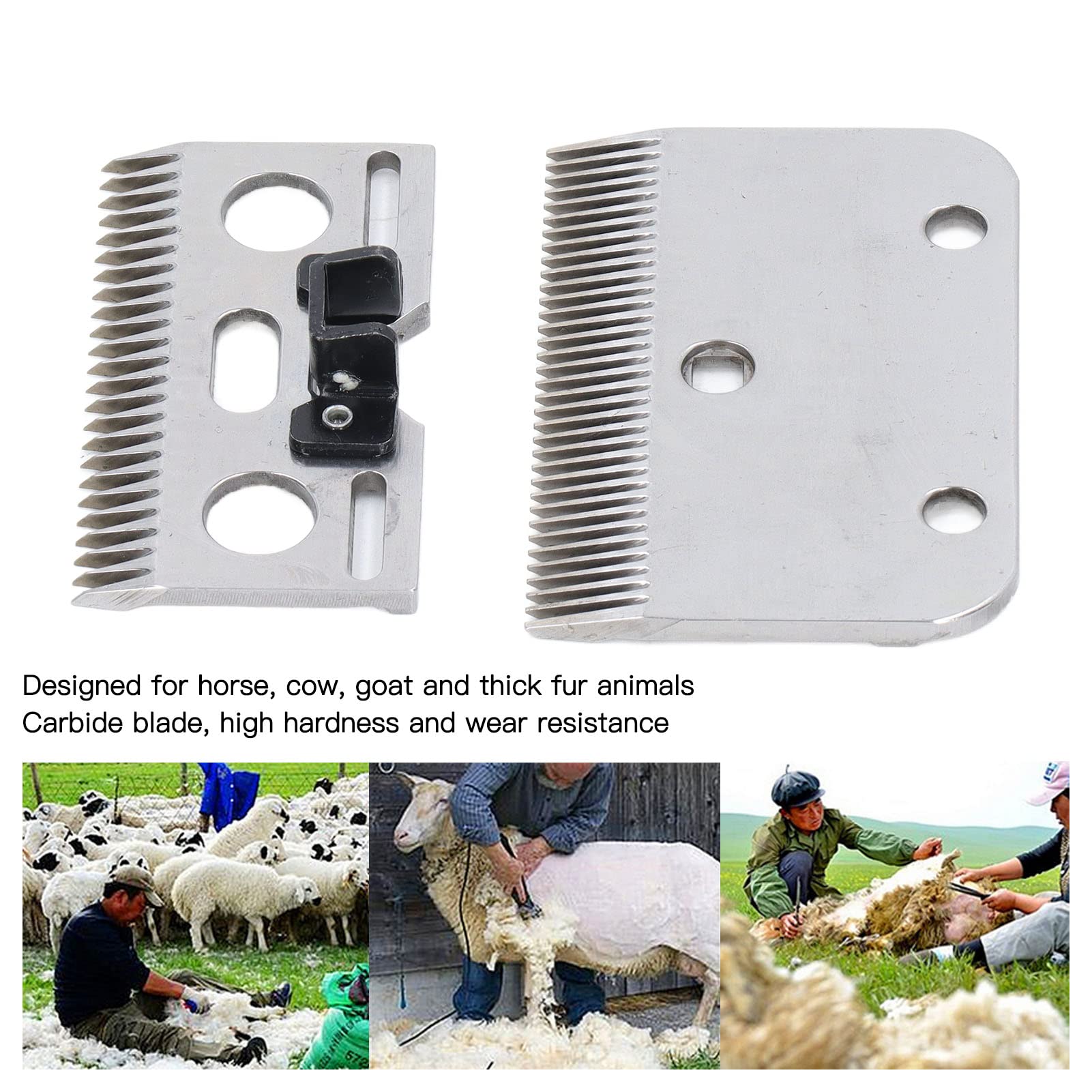 TTOCAR 35 Tooth Horse Clipper Replacement Blade - Carbide Livestock Hair Trimmer Universal Blades for Horse Grooming Shears & Clippers - Full Body Clipping & Show Prep for Horses, Cattle & Livestock