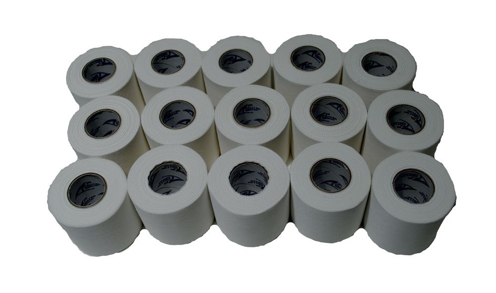 Revgear Trainers Tape - 1 Inch Roll (15 Pack) - Premium Athletic Sports Tape for Boxing, MMA, Wrestling & Martial Arts - Strong Adhesive Support for Wrists, Ankles & Joints During Training & Competition