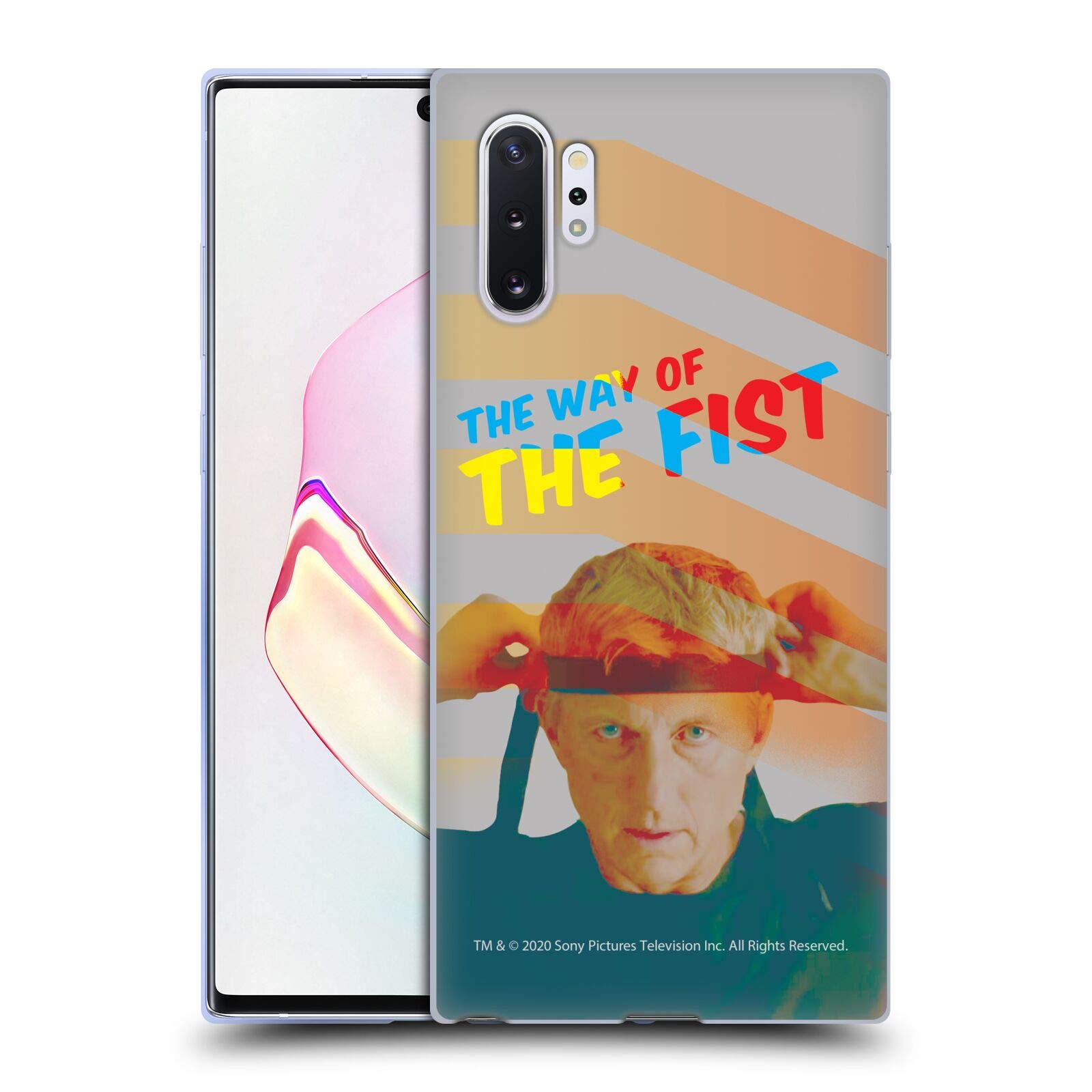Official Cobra Kai The Way of The Fist Samsung Galaxy Note10+ Soft Gel Case - Durable Protection for Everyday Use & Perfect for Fans of the Hit Series