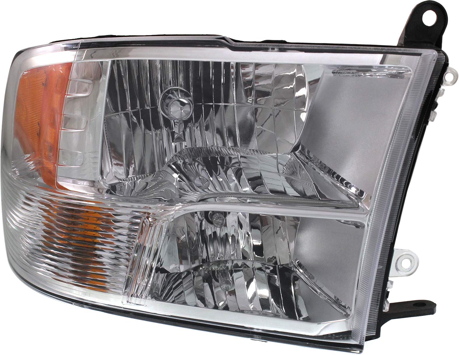 Garage-Pro Passenger Side Headlight Replacement for Ram 1500 2013-2018 & 2500 Halogen Models - Compatible with Quad Lights (No DRL) - Replaces OEM# 68096438AJ - Perfect for Night Driving & Off-Road Adventures