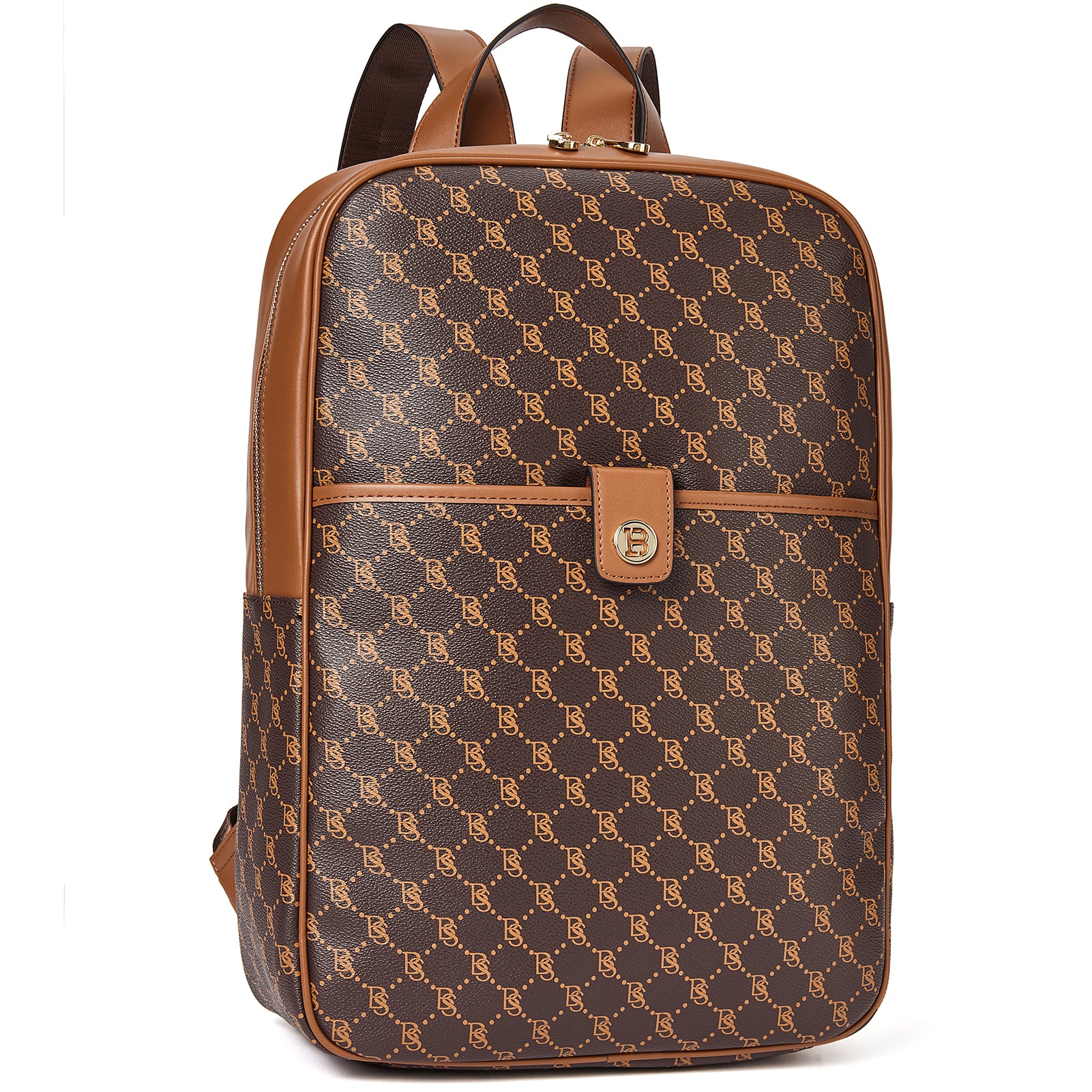 Premium Libe Leather Laptop Backpack for Women - Stylish & Durable 15.6 Inch Business Bag - Perfect for Work, Travel & College (Black)