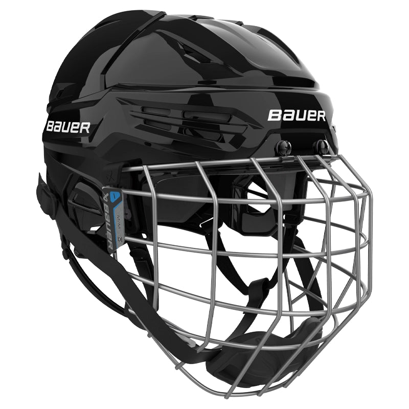 Bauer Re-Akt 55 Hockey Helmet with Facemask - Lightweight Protective Ice Hockey Gear for Youth & Adult Players - Perfect for Games, Practices & Training Sessions