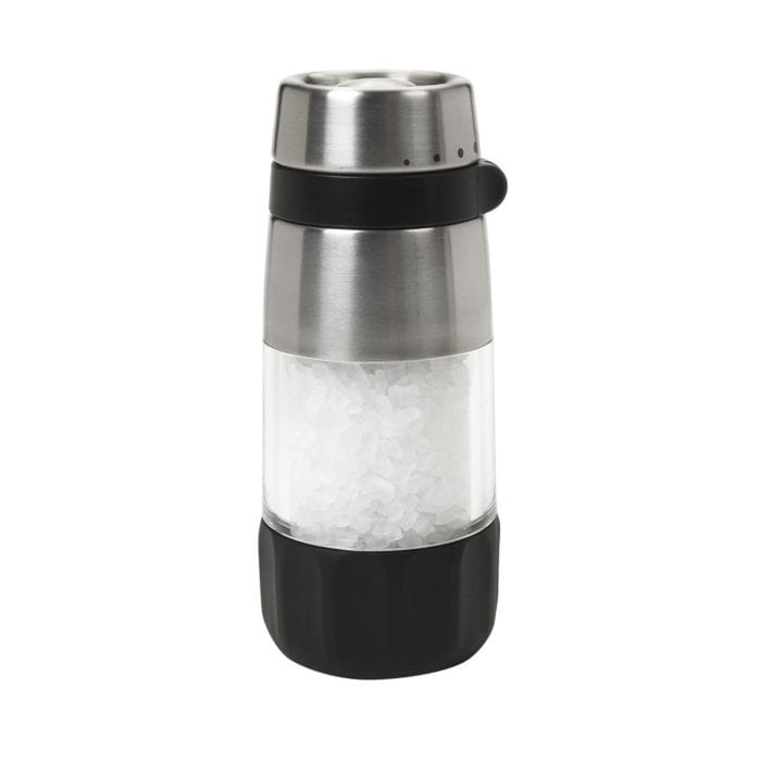 Premium OXO Salt and Pepper Grinder Set - Adjustable Ceramic Spice Mill for Freshly Ground Seasoning - Perfect for Kitchen, Dining Table & Outdoor Cooking