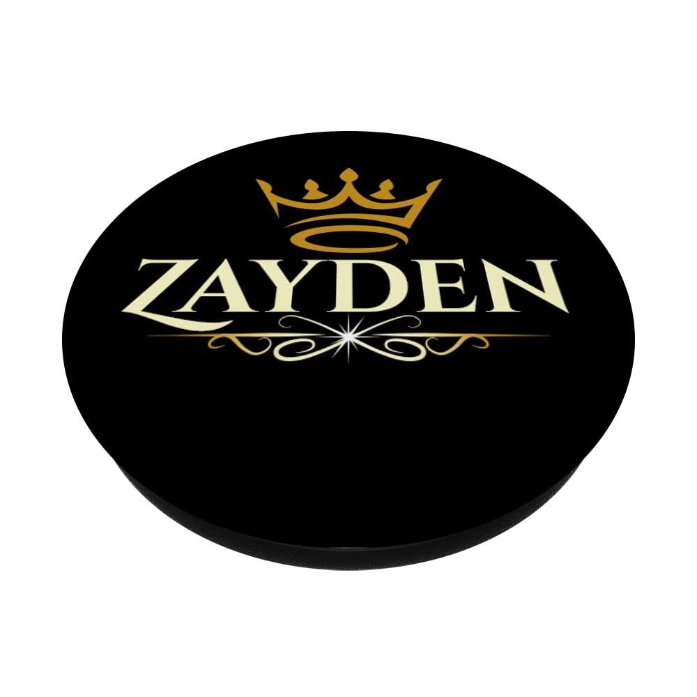 Zayden Custom Phone Grip with Swappable PopSocket - Personalized PopGrip for iPhone & Android - Perfect for Selfies, Gaming & Secure Phone Handling