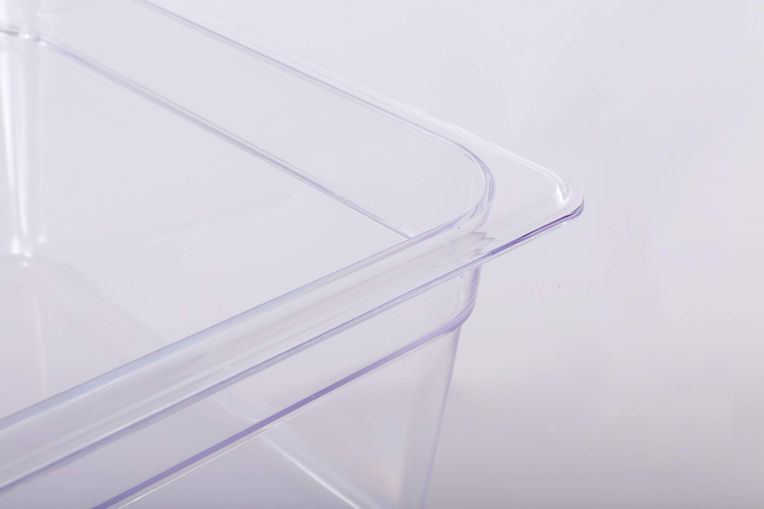 Commercial Grade 1/1 Full Size Polycarbonate Food Pans - 2.5