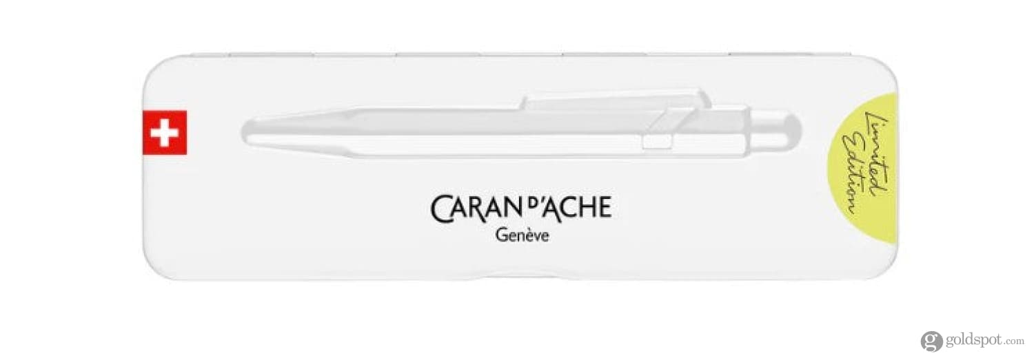 Caran d'Ache 849 Limited Edition Ballpoint Pen - Fluorescent Yellow Pastel - Premium Swiss Writing Instrument for Collectors & Professionals - Perfect for Office, Gifts & Luxury Everyday Use