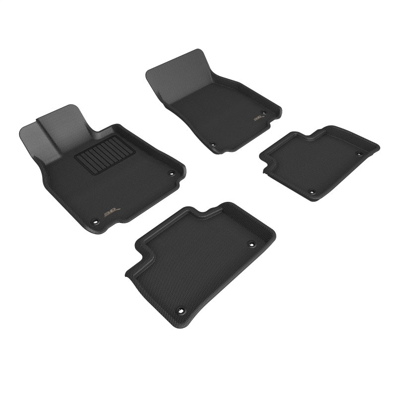 3D MAXpider Kagu Custom Fit All-Weather Floor Mats for 2013-2017 Lexus LS460 (Black) - R1 & R2 Series | Durable Protection for Car Interior | Perfect for Daily Commute & Road Trips