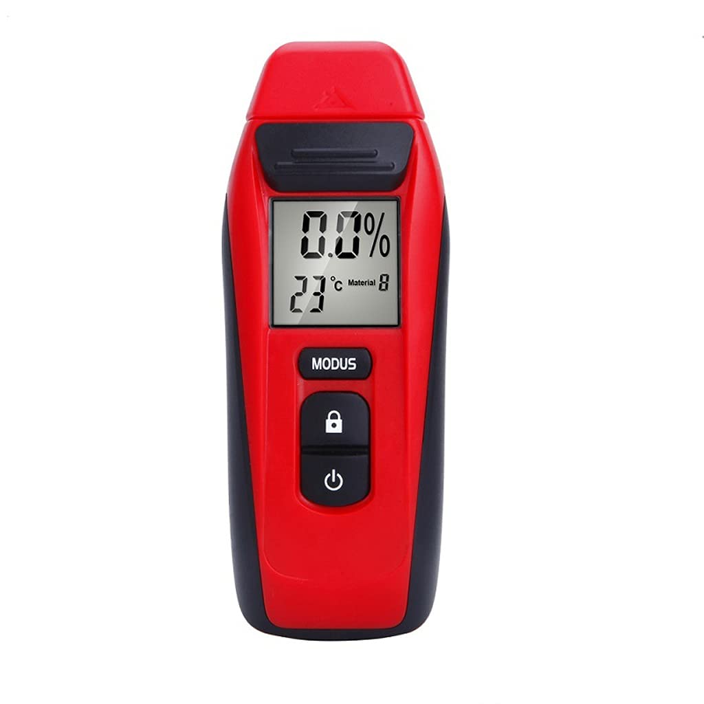 Professional Digital Wood Moisture Meter - 0.5% Accuracy Pin-Type Hygrometer for Timber, Lumber, Firewood & Building Materials - Ideal for Carpenters, Flooring Installers & Woodworkers