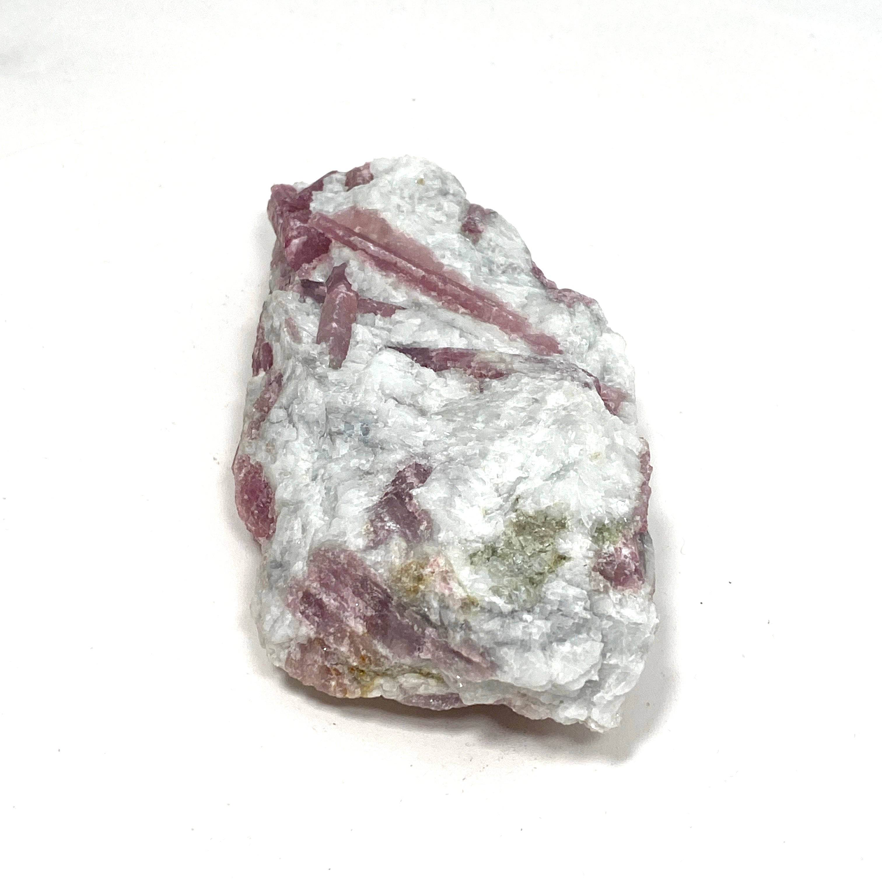 Natural Pink Tourmaline on Quartz Crystal Specimen - PTQ 01 | Healing Stone for Meditation, Reiki & Home Decor