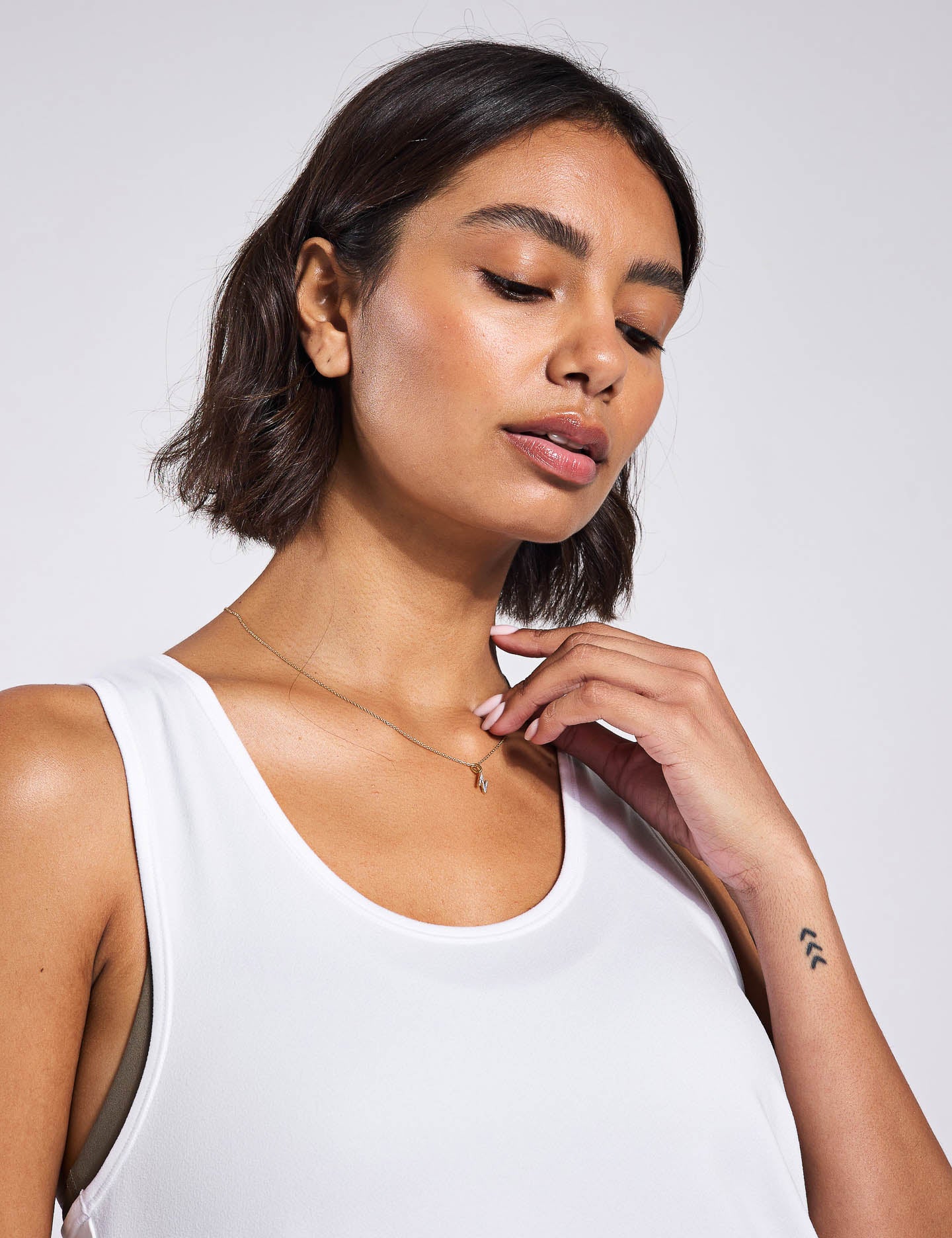 ReSet Relaxed Tank Top for Women - Soft & Comfortable White Casual Shirt for Summer, Yoga, and Everyday Wear