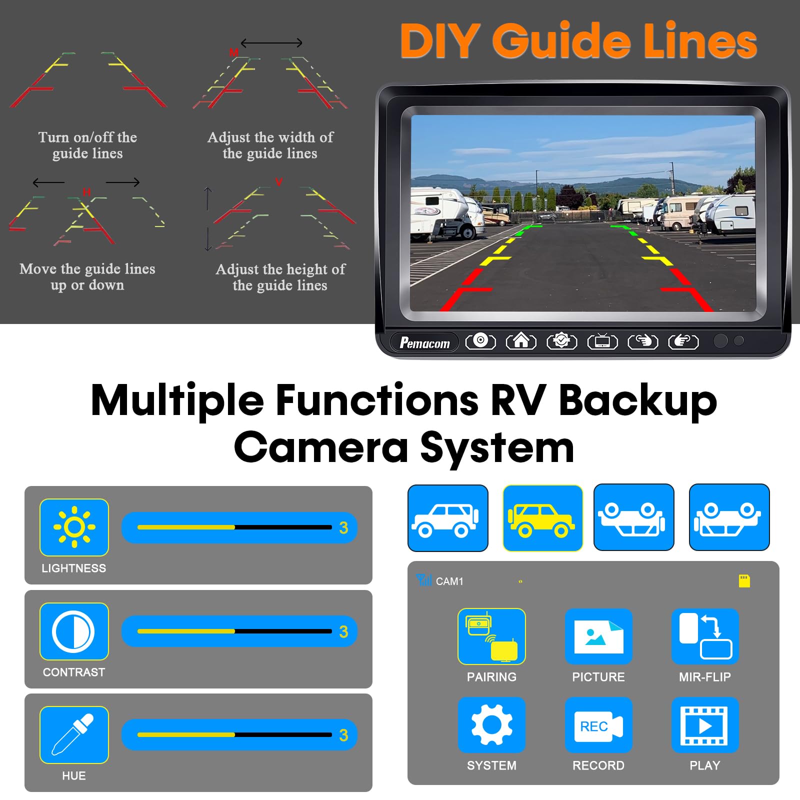 Wireless RV Backup Camera - 7