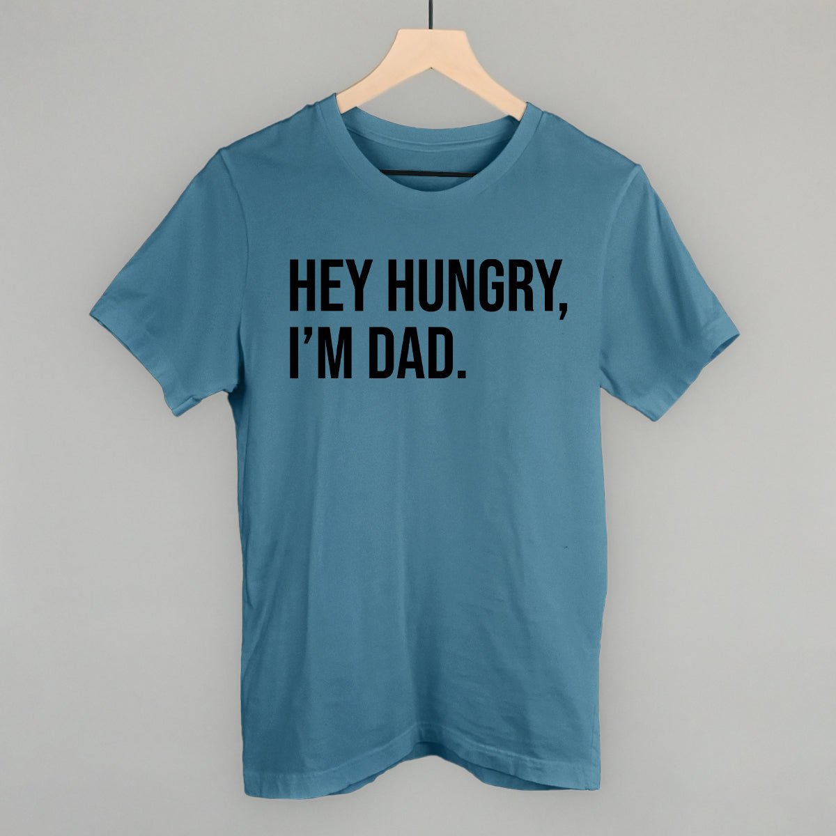 Funny Dad Jokes T-Shirt - 'Hey Hungry I'm Dad' Humor Gift for Fathers - Perfect for Father's Day, Birthday & Family Gatherings