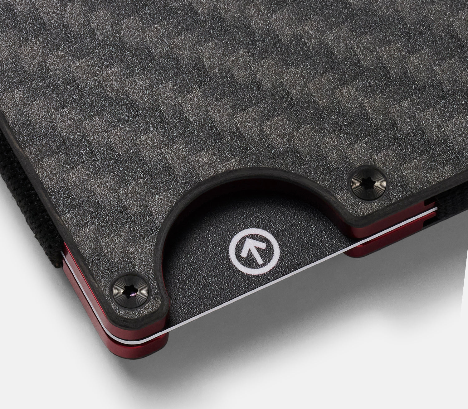 Ridge Wallet - Slim RFID Blocking Minimalist Front Pocket Wallet for Men | Oxblood Carbon 004 | Perfect for Everyday Carry, Travel & Gift Giving