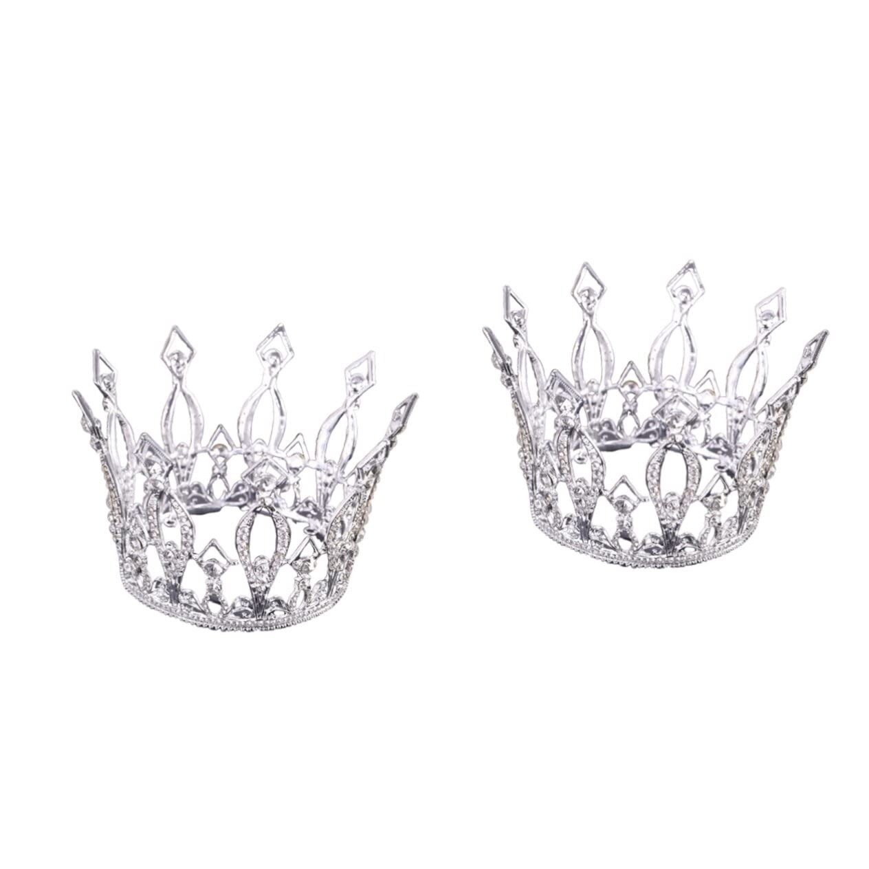 Sparkling Rhinestone Tiara for Kids & Brides - Crystal Wedding Crown Hair Accessories for Girls, Bridal Party, Flower Girls (2-Pack) | Perfect for Weddings, Pageants, Birthday Parties & Special Occasions