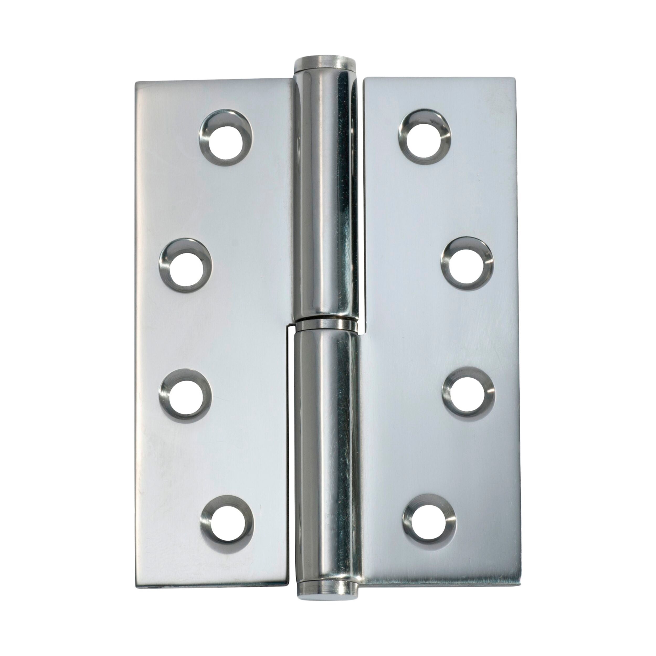 2696 Hinge Lift Off Left Hand Chrome Plated 100x75mm (4x3 inches) - Heavy Duty Cabinet & Furniture Hardware for Kitchen, Bathroom, and Office Storage Solutions
