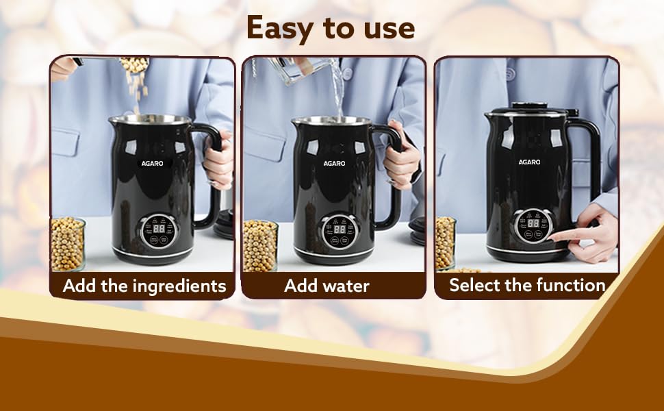 Regency Automatic Nut Milk Maker - Vegan Milk Machine for Almonds, Soy, Oats | Stainless Steel 600ml Blender for Homemade Plant-Based Milk, Boiling Water & Juices | Perfect for Dairy-Free Diets & Healthy Smoothies
