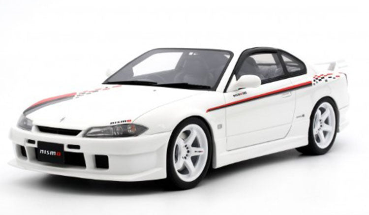 1:18 Scale Nissan Silvia S15 Spec R NISMO Aero White Diecast Model Car - Collectible Japanese Tuner Vehicle for Display & Racing Enthusiasts - Perfect for Home Office Decor, Car Shows & Gift Giving