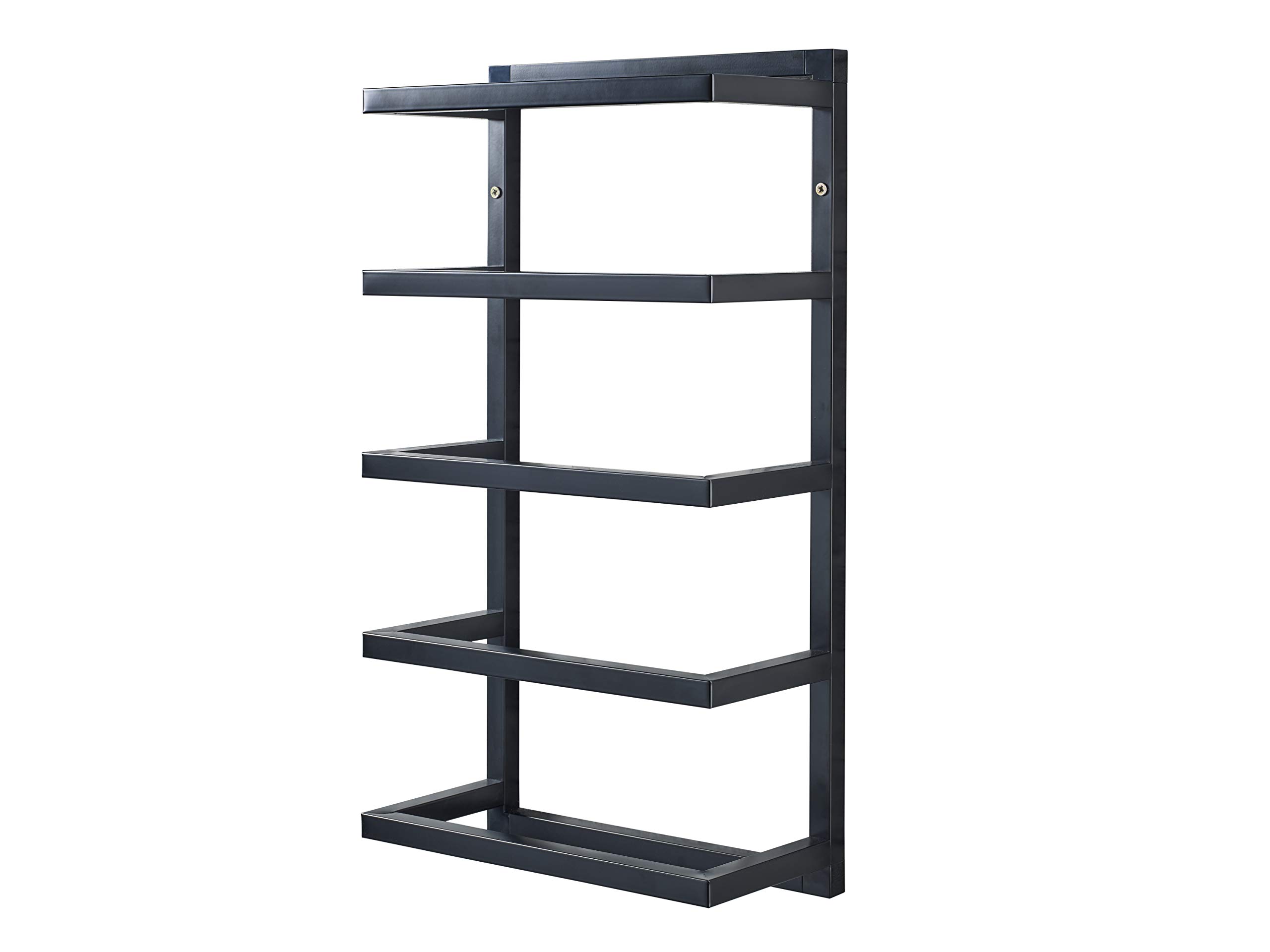 Premium Black Wall-Mounted Towel Holder - 31cm Width, 15cm Depth, 57cm Height - Bathroom & Kitchen Organization for Modern Homes