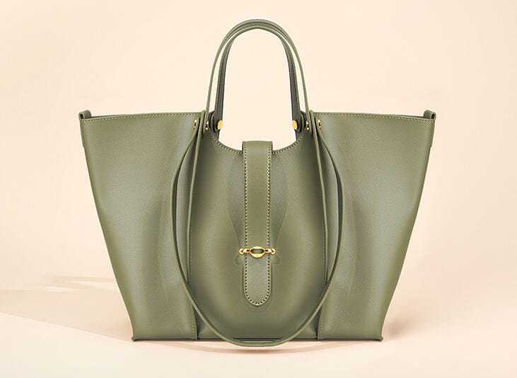 Stylish Women's Leather Tote Handbag - Premium Genuine Leather Work Bag for Office, Travel & Everyday Use