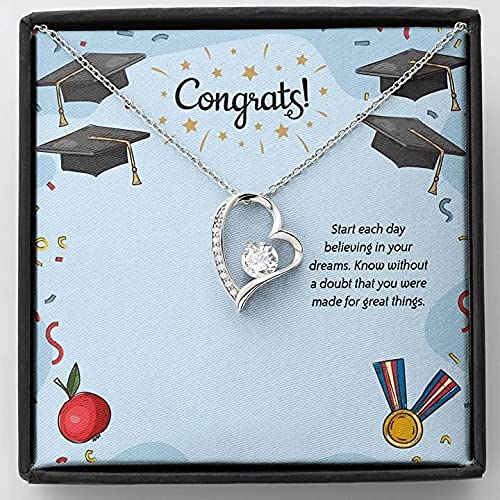 2021 Turquoise Rose Necklace for Women - Elegant Graduation Gift from Parents to Daughter, Luxury Birthday Jewelry with Message Card & Gift Box - Perfect for Special Occasions & Daily Wear