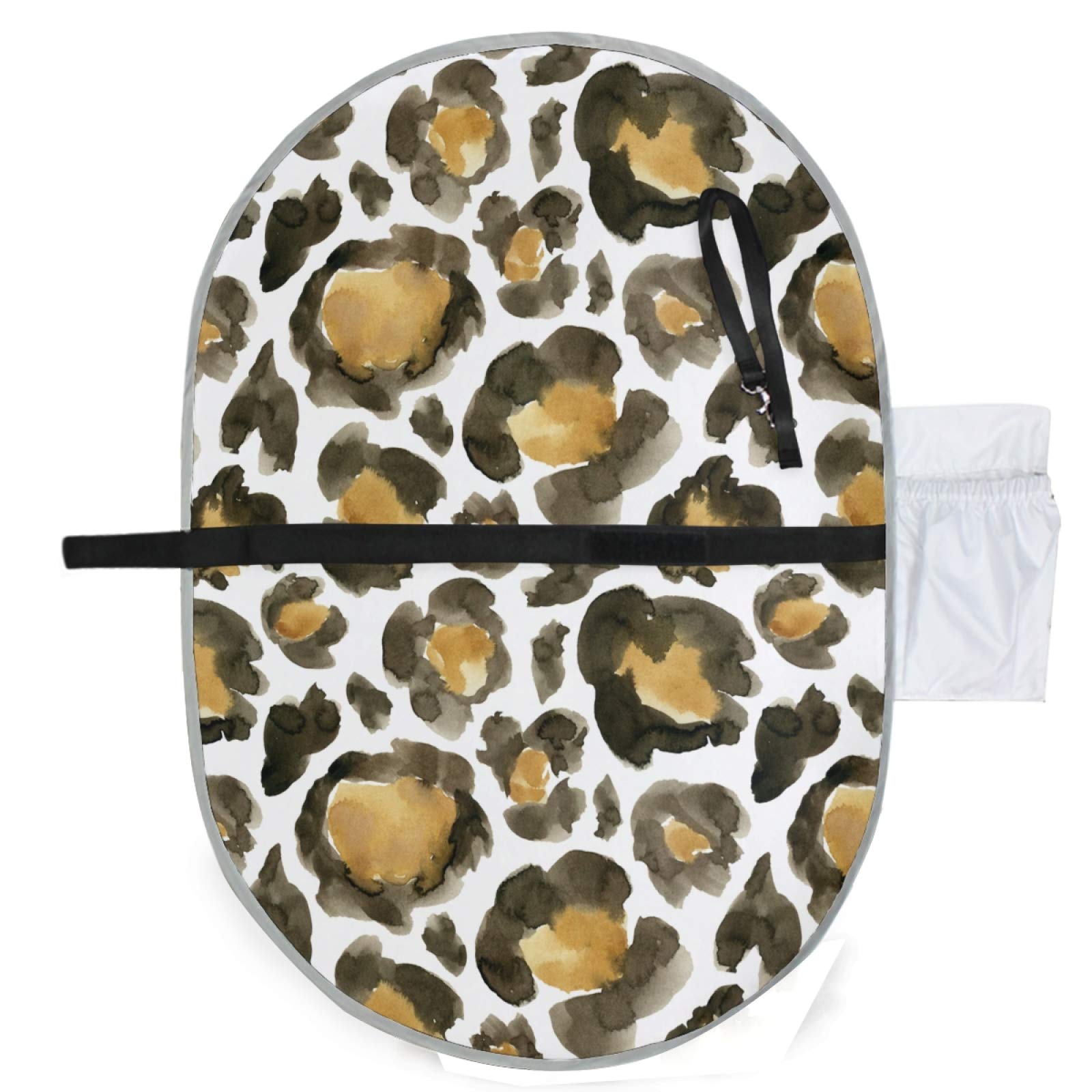 Portable Baby Changing Pad - Waterproof Leopard Camouflage Travel Changing Mat for Newborns & Infants | Perfect for Diaper Changes On-The-Go, Travel, and Outdoor Adventures