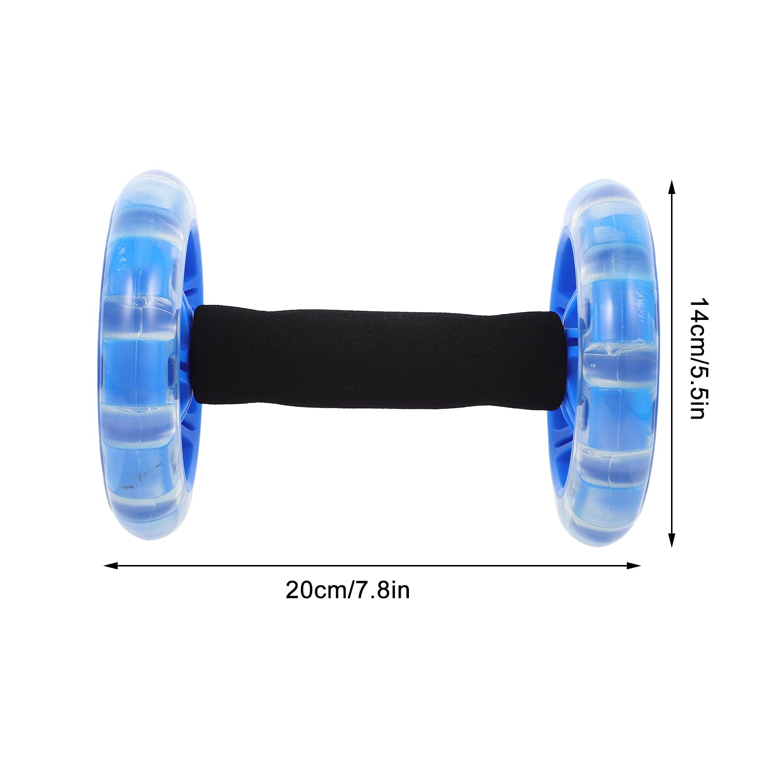 Kisangel Ab Roller Wheel for Core Workouts - Exercise Equipment for Abs, Weight Loss & Fitness - Includes Hand Weights & Dumbbell Attachments (Yellow) - Perfect for Home Gym, Yoga & Strength Training