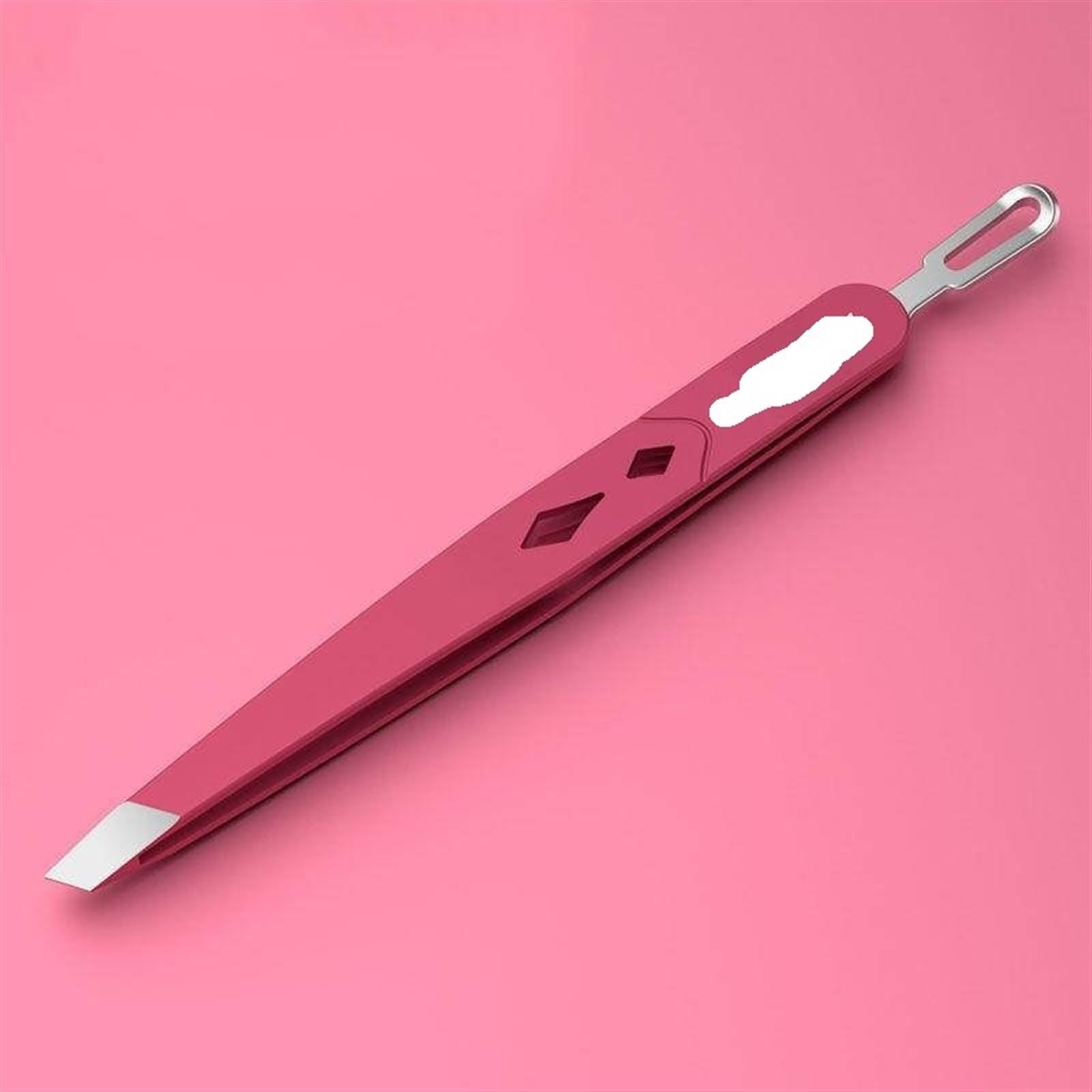 Slanted Hair Removal Tweezers - Precision Eyebrow Tweezers for Eyebrow Shaping, Ingrown Hair & Lash Extensions - Green Beauty Tool for Salon & Home Use