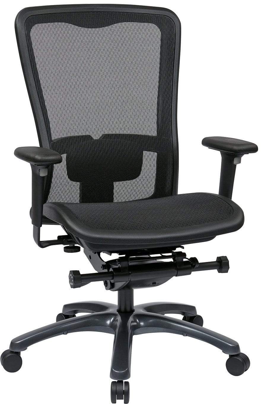 Office Star Pro Line II™ ProGrid High Back Ergonomic Office Chair [93720] - Perfect for Home Office, Gaming & Executive Workspaces