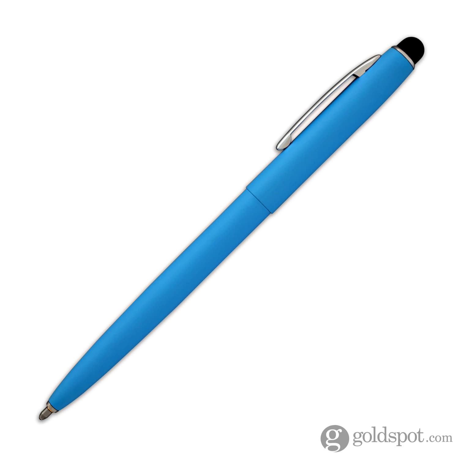 Fisher Space Pen Cap-O-Matic Matte Blue Ballpoint Pen with Stylus - Premium Powder Coated Writing Tool for Office, Travel & Outdoor Adventures