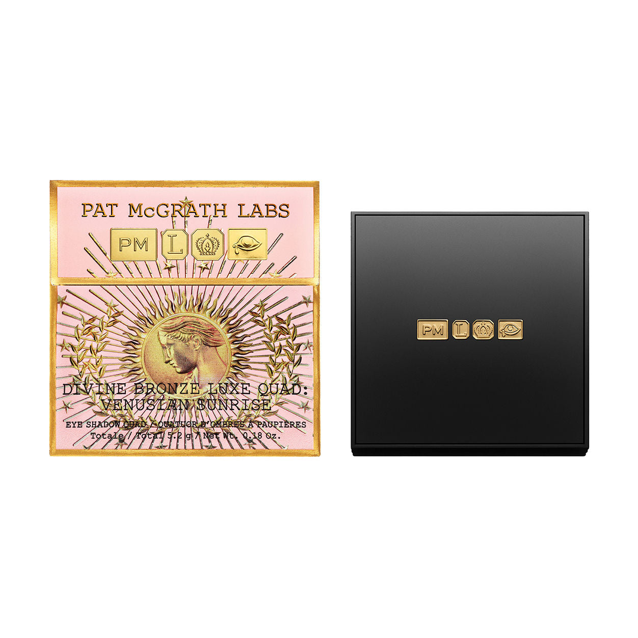 Divine Bronze Luxe Quad Eyeshadow Palette - Venusian Sunrise Shades for Day & Night Makeup Looks | Perfect for Parties, Weddings & Special Occasions