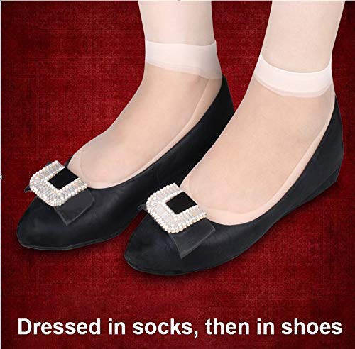R A Products Anti Crack Full Length Silicone Foot Protector Moisturizing Socks for Dry Cracked Feet & Heel Pain Relief - Best for Overnight Foot Care, Diabetic Foot Therapy & Cracked Heel Treatment (Full Length)