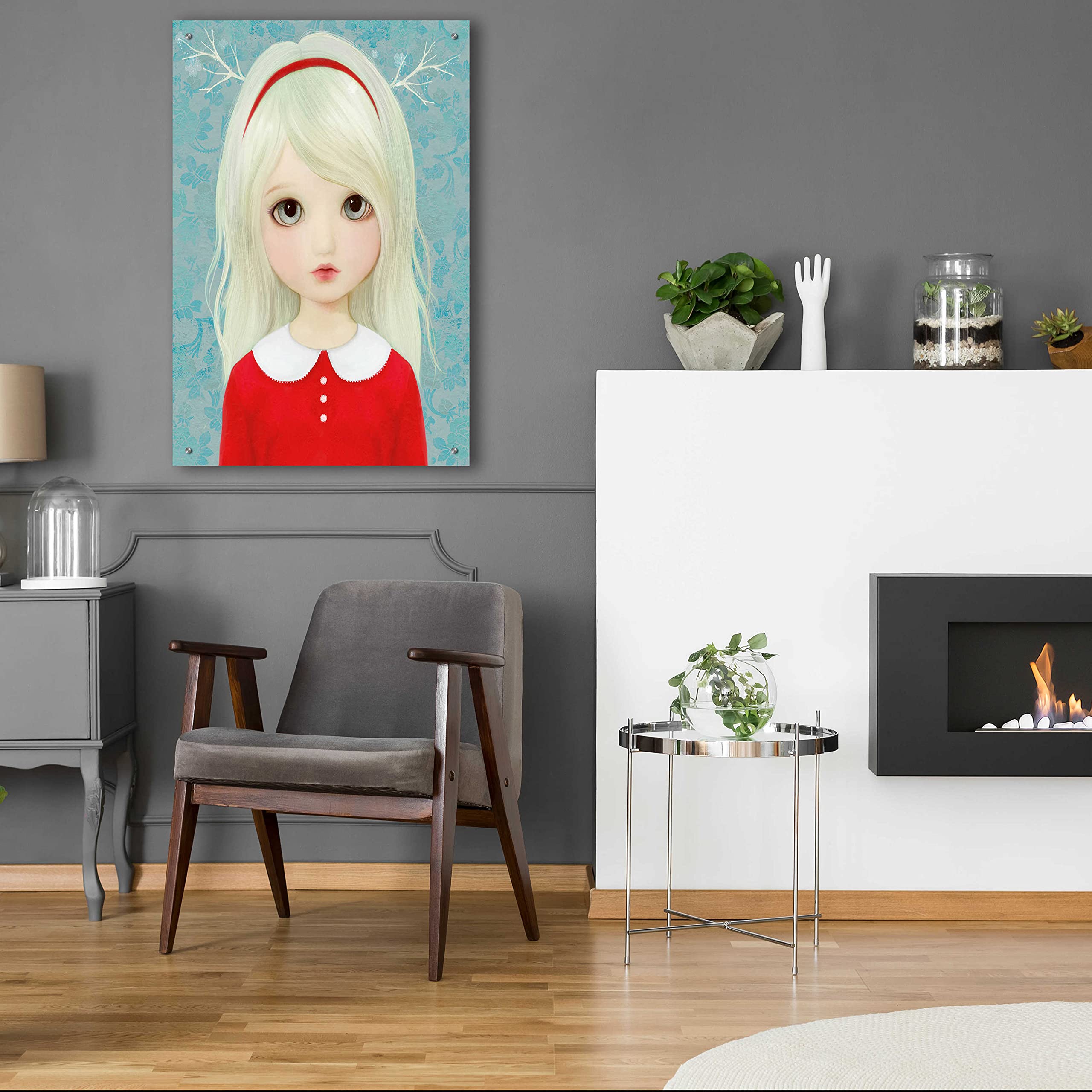 Epic Art 'Sylvie' by Art & Ghosts - Premium Acrylic Glass Wall Decor 24x36 Inches - Modern Home & Office Wall Art for Living Room, Bedroom, or Gallery Display