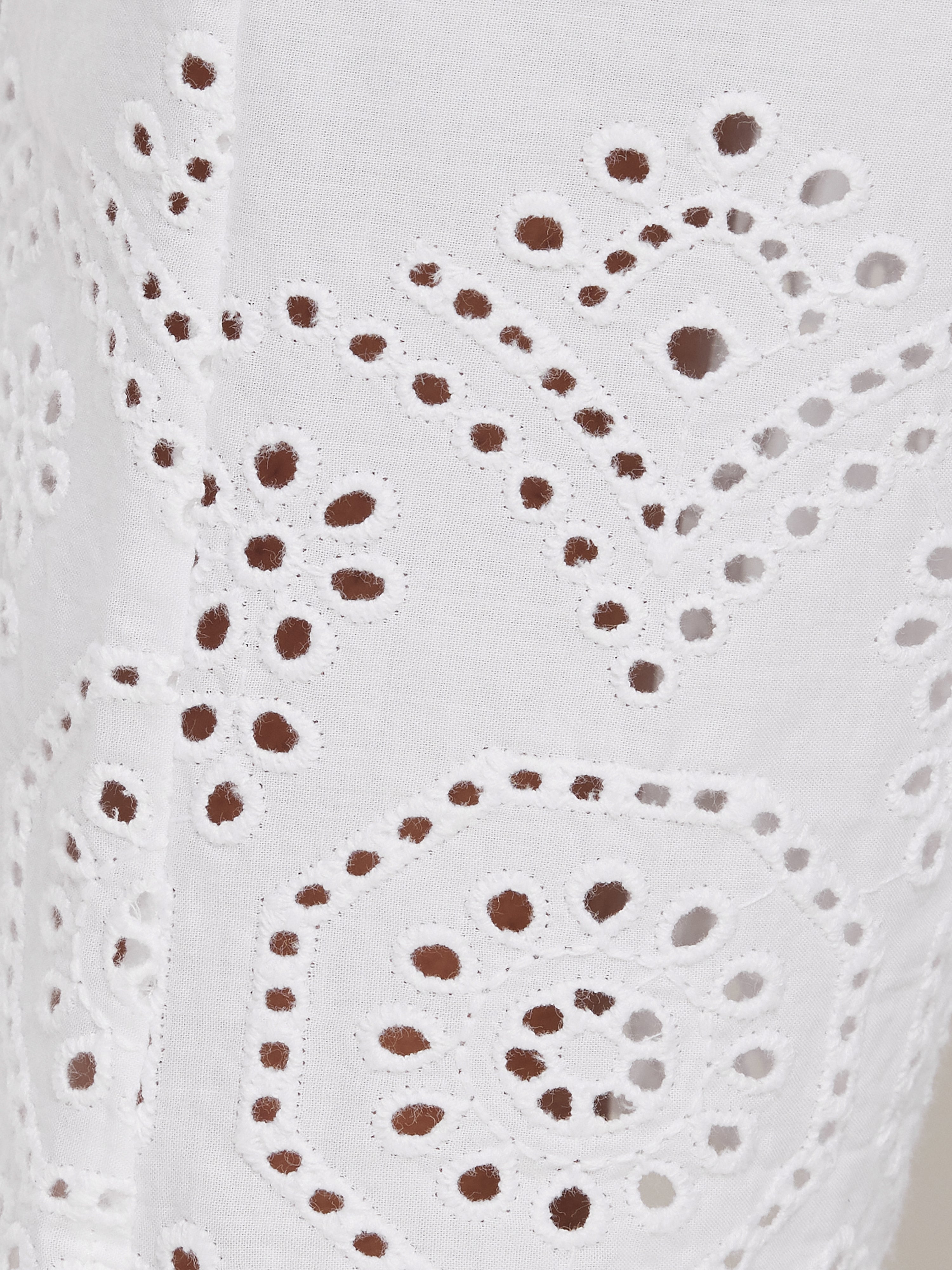 Broderie Anglaise Cropped Pajama Pants | White Cotton Sleepwear for Women | Perfect for Summer Nights & Lounge Wear