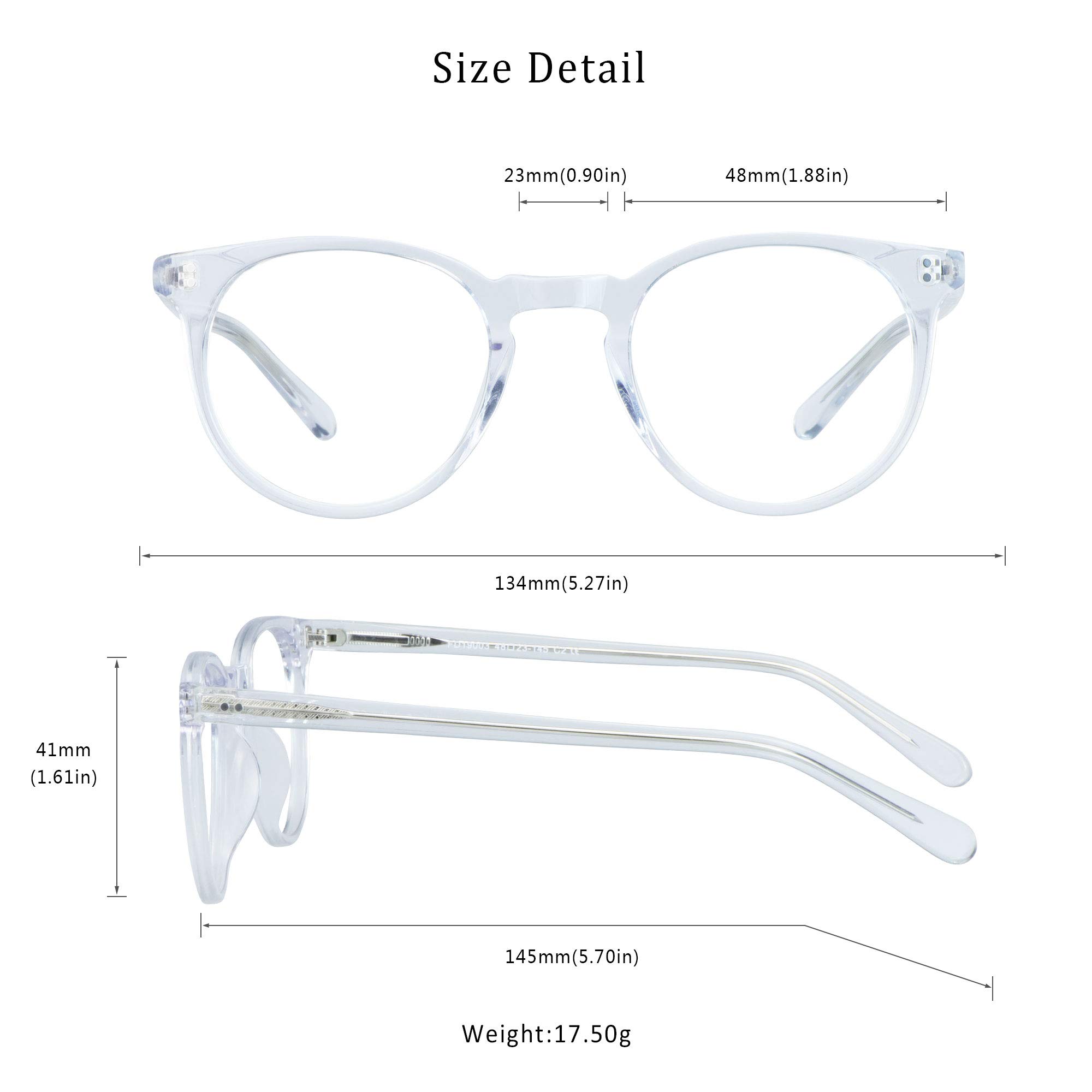 LifeArt Blue Light Blocking Glasses - Anti Eyestrain Computer & Gaming Glasses for Women & Men - Anti Glare Clear Lenses (No Magnification) - Perfect for Office Work, Online Classes & Nighttime Screen Use