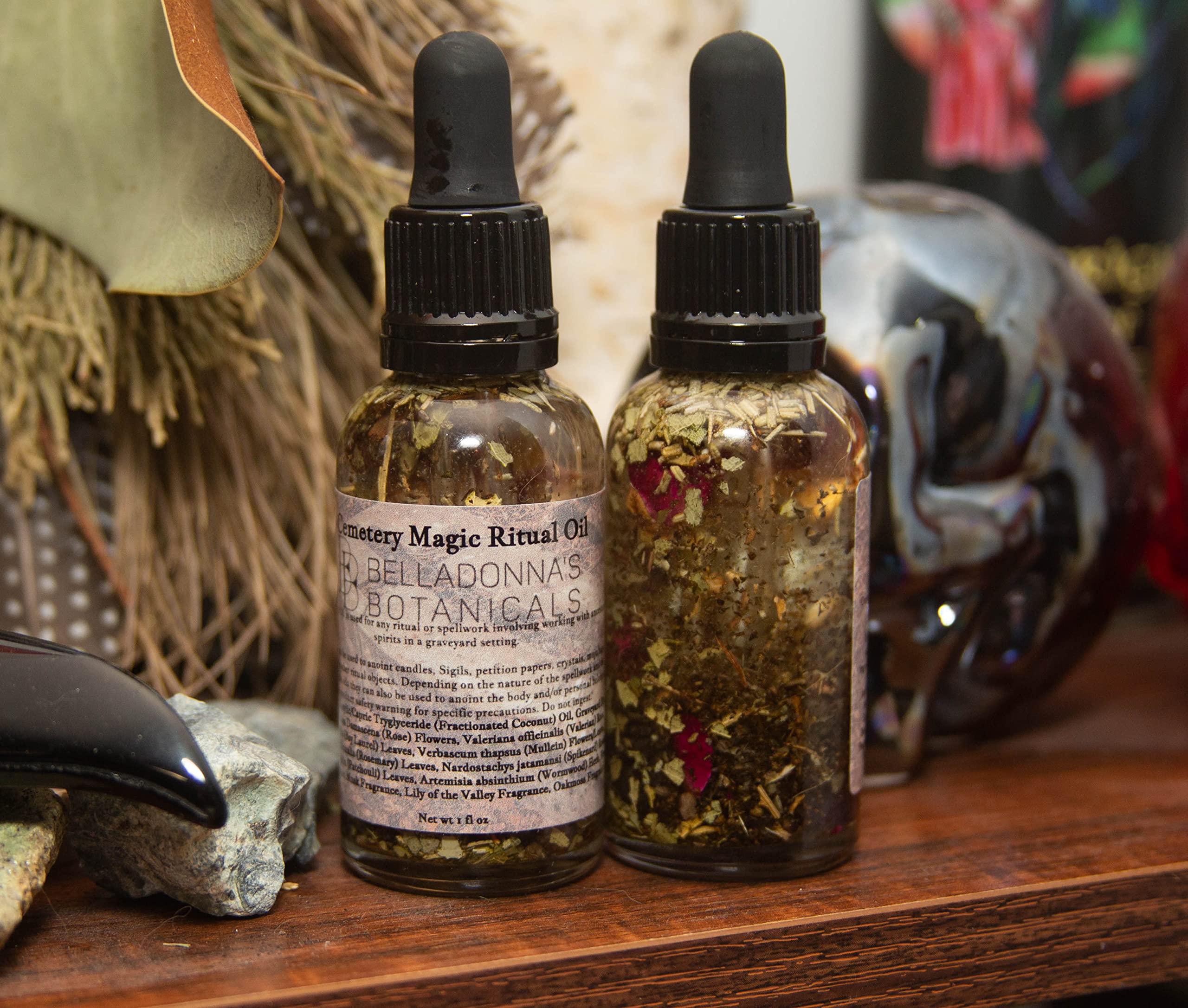 Cemetery Magic Ritual Oil - Spiritual Cleansing & Protection Anointing Oil for Ancestral Worship, Mediumship & Paranormal Work | Perfect for Altars, Seances & Spiritual Cleansing Ceremonies