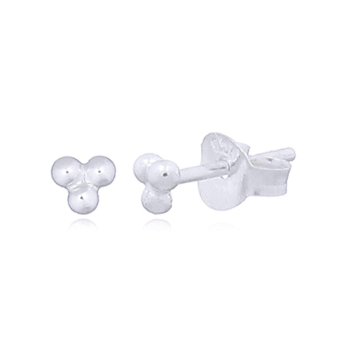 Laihas Simple Mini Trio Ball Boho Stud Earrings - Sterling Silver Dainty Earrings for Women - Perfect for Everyday Wear, Boho Fashion & Gift Giving